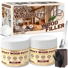 Wood Epoxy Putty Filler Kit 32oz Two-Part Repair Resin for Wood, Metal, Plastic