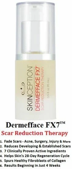 Fluido Skinception Dermefface FX7 0,5. Tratamiento reductor de cicatrices Oz para el acné Foto 3 de 4