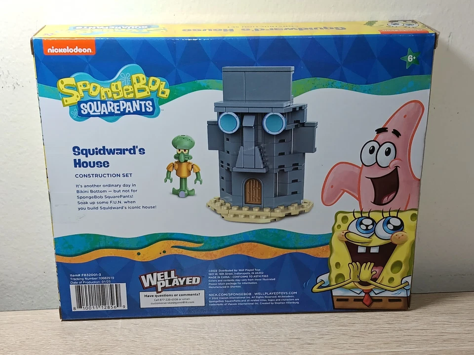 *FREE SHIP* SQUIDWARD'S HOUSE Spongebob Squarepants Snap & Switch Brick Set - Image 2 of 3