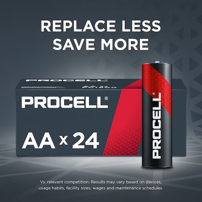 DURACELL Procell Constant AA Double A Alkaline  Disposable Battery, 1.5V DC PK24