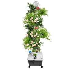 Aeroponics Growing Kit 70 Pots Vertical Hydroponics Garden Tower Grow System 