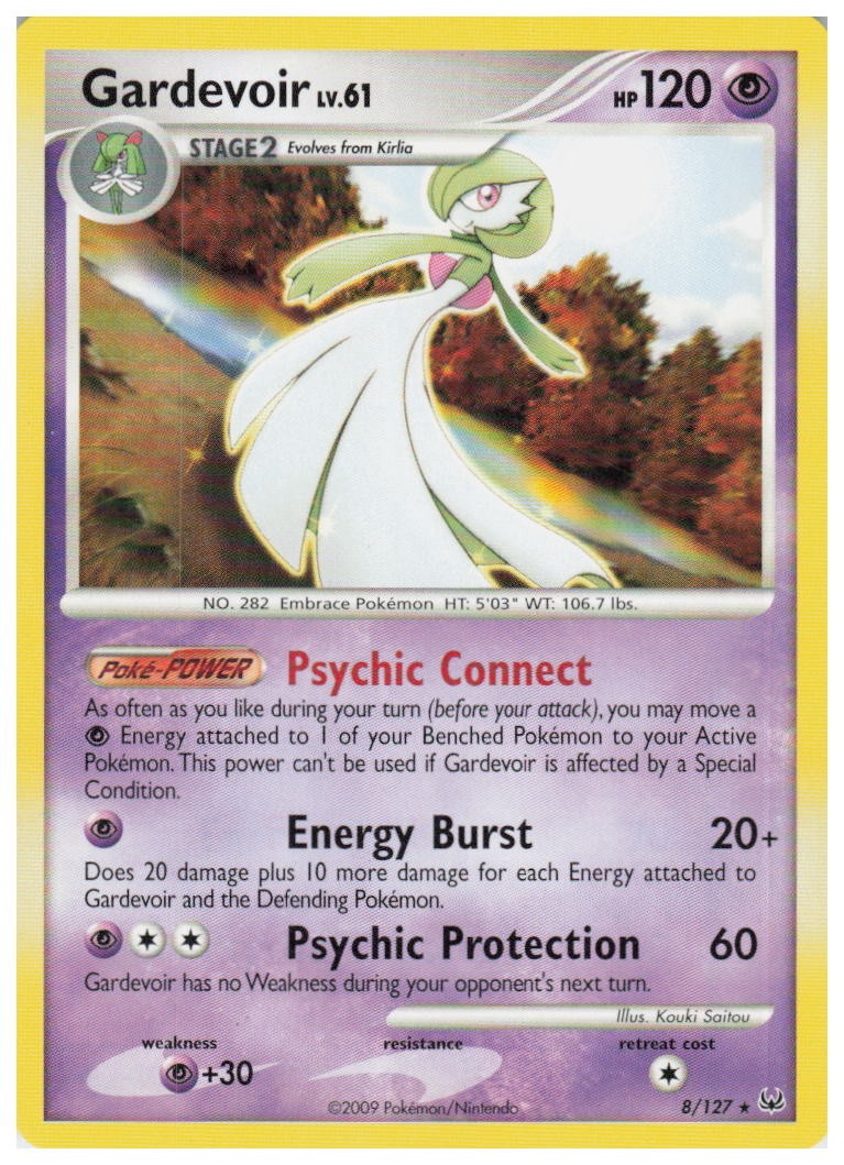 Gardevoir (DPPt Platinum) 8/127 Rare Deck Exclusives Pokemon Lightly Played