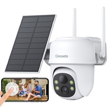 2K 3MP Wireless Solar Security Camera Outdoor Wifi 360 View Color Night Vision
