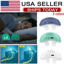 Electric Anti Snoring Device Micro Mini Noise Stop Sleep Aid Apnea