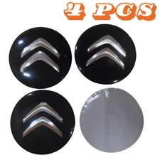 4PCS CITROEN WHEEL CAP STICKER EMBLEM BADGE WITH LOGO UK SELLER