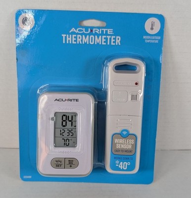 AcuRite 02043 Wireless Indoor Outdoor Digital Thermometer w/ Sensor (NEW SEALED)