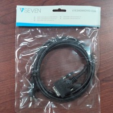 V7SEVEN HDMI to DVI-D Single Link Cable 2m Black V7E2HDMIDVID-02M