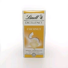 Lindt Excellence COCONUT WHITE Chocolate Bar 3.5 oz (100g)