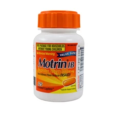 Motrin IB Ibuprofen 200mg Tablets, Fast-Acting Pain Reliever 225ct EXP 01/2026+