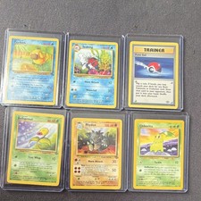 Pokemon TCG 6-Card Lot Psyduck Seaking Poké Ball Bellsprout Rhydon Chikorita