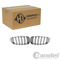 Diederichs Sport Grill KÜHlergrill Nieren Chrom Schwarz Passend FüR Bmw 3Er F34