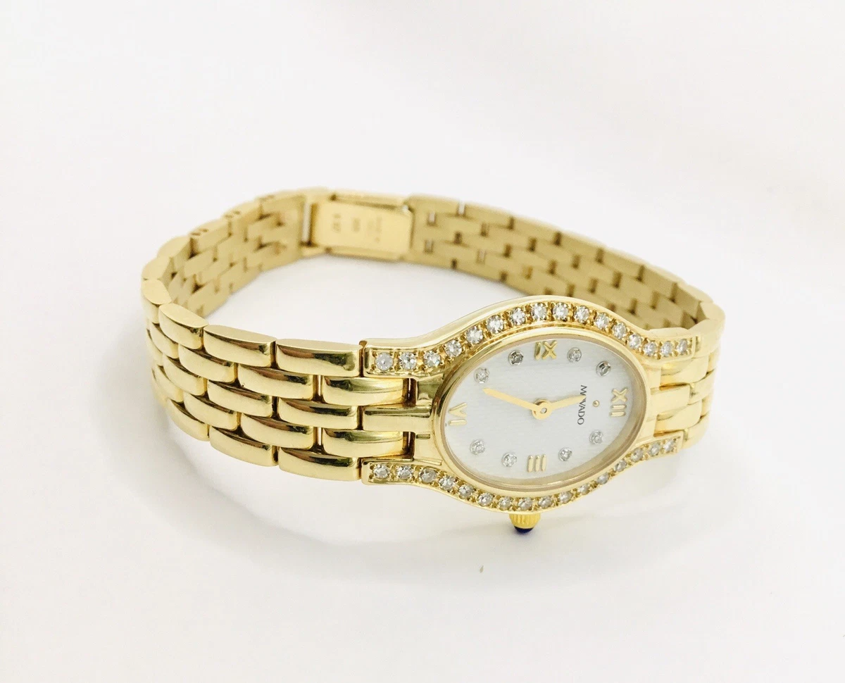 NWT $1,395 Movado Diamond gold watch Movado Women main image 2
