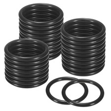 50-Pack Dream Catcher Rings 2.2" Plastic Rings for DIY Black 0.22"