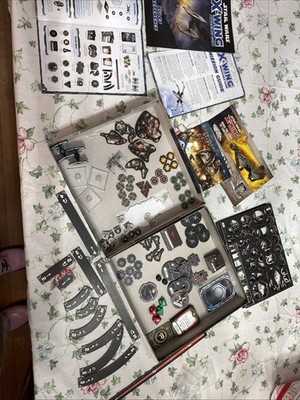 Star Wars X-Wing Miniatures Game Open Box Missing 4 Pieces Read All Cards Ships