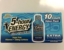 5-hour ENERGY Shots Extra Strength, Blue Raspberry Flavor. 10-1.93fl Oz 