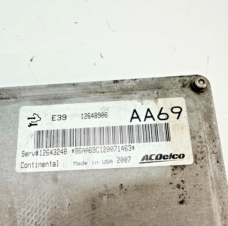 Chevrolet Equinox 2012 módulo de control del motor transversal ECU 12648906 AA69 OEM Foto 4 de 4