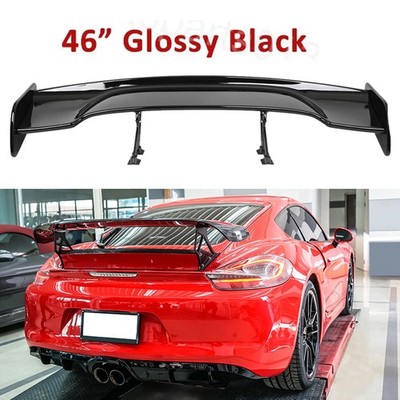 For Porsche Cayman 718 981 987 Gloss 46'' GT-Style Rear Trunk Spoiler Racing Wing
