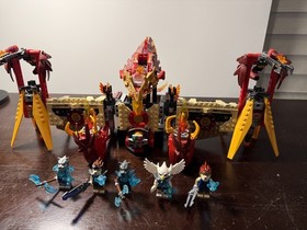 LEGO LEGENDS OF CHIMA: Flying Phoenix Fire Temple (70146) /W Minifigs Incomplete
