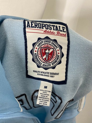 Men’s Medium Track Jacket Aeropostale Light Blue California Full Zip - Picture 6 of 6