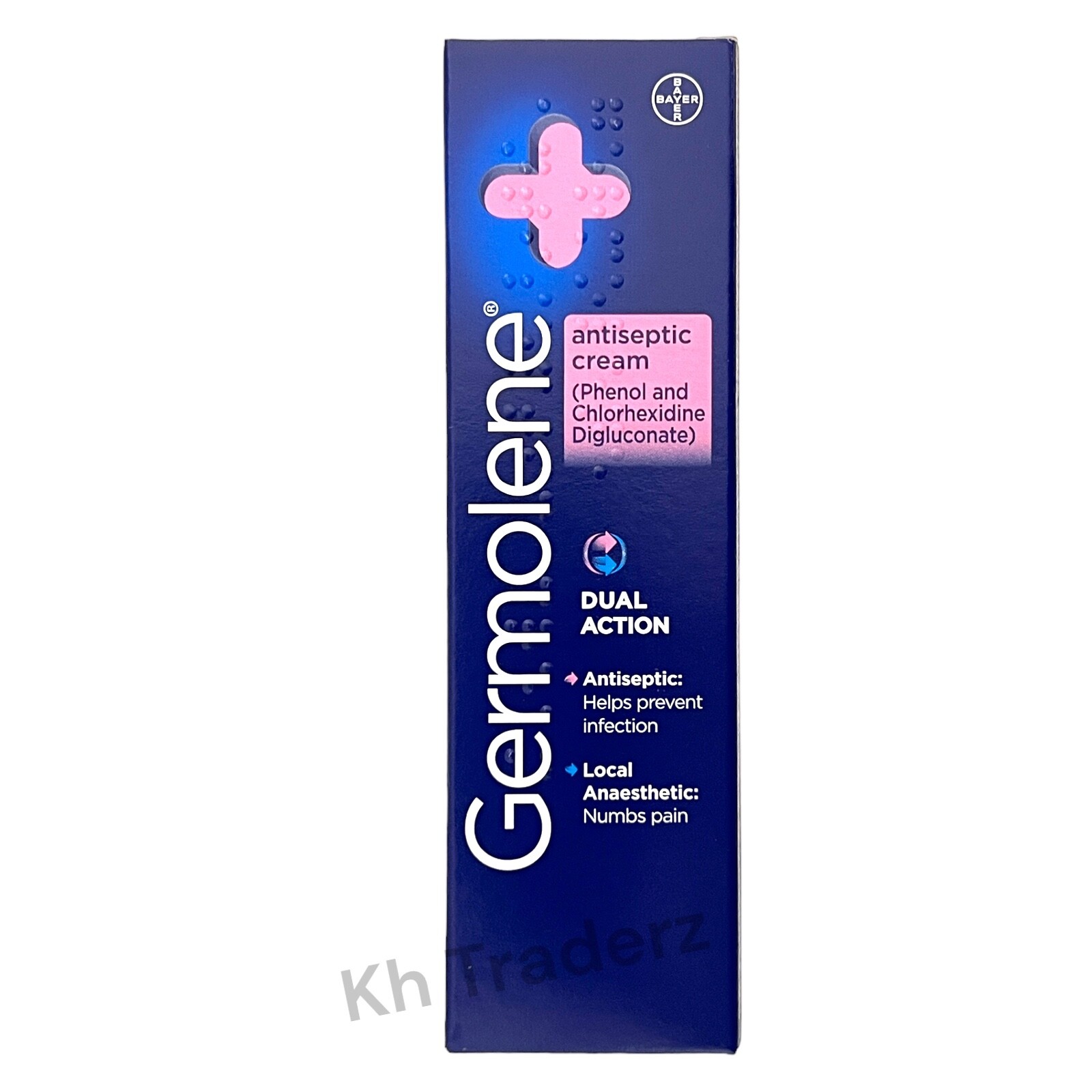 3 x Germolene Antiseptic Cream Dual Action with Local Anaesthetic Numbs