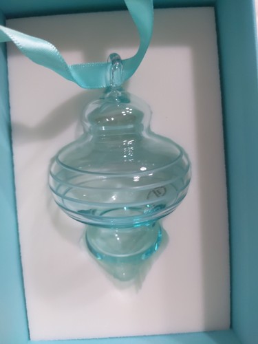 Tiffany & Co Christmas Crystal Glass Ornament In Box - Imagen 5 de 10