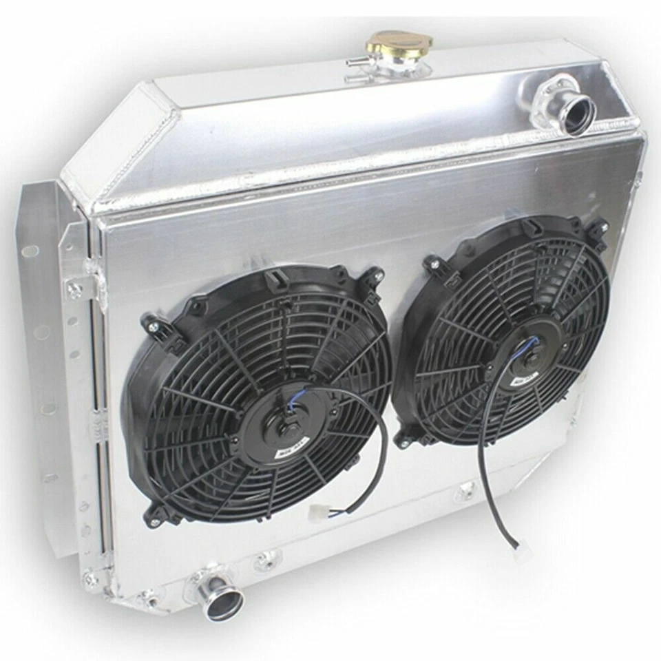Ventilador de radio de 4 filas para 66-79 Ford F100 Ranger Lariat F150 F250 F350 Bronco V8 Foto 2 de 4