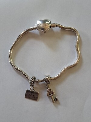 I Love You Charm Bead For Bracelets – Open Heart Design For Jewelry Making