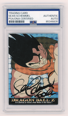 PSA Signed Sean Schemmel DBZ Is It Defeat Or Victory That Waits In