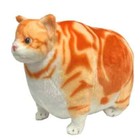 Fatty Zoo Cat American Shorthair red tabby Plush Stuffed Toy Animals 16inch Used