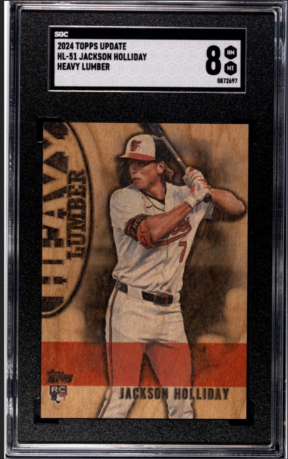 2024 Topps Update #HL-51 Jackson Holliday Heavy Lumber Orioles RC