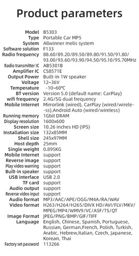 10.26 inch Bluetooth Android Auto Car Stereo Touch Screen Wireless Apple Carplay - Picture 3 of 18