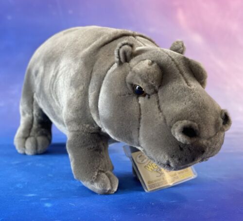 NWT 13" Webkinz Signature Hippopotamus WKS1029 Unused Code Plush Stuffed Animal