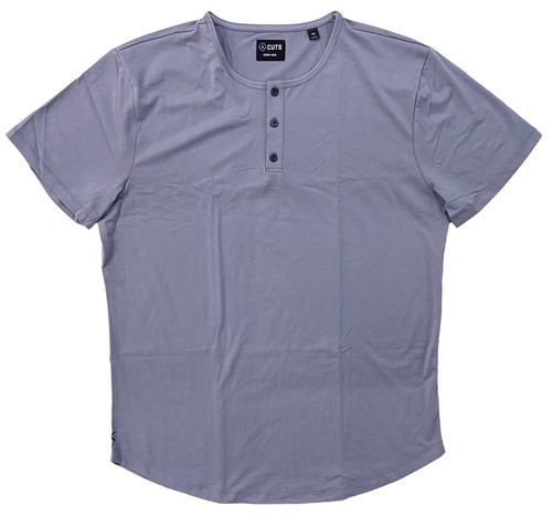 Cortes Ropa Para hombres Dobladillo Curvo Henley Firma Calce Ajustado PYCA Pro Camiseta - Imagen 15 de 18