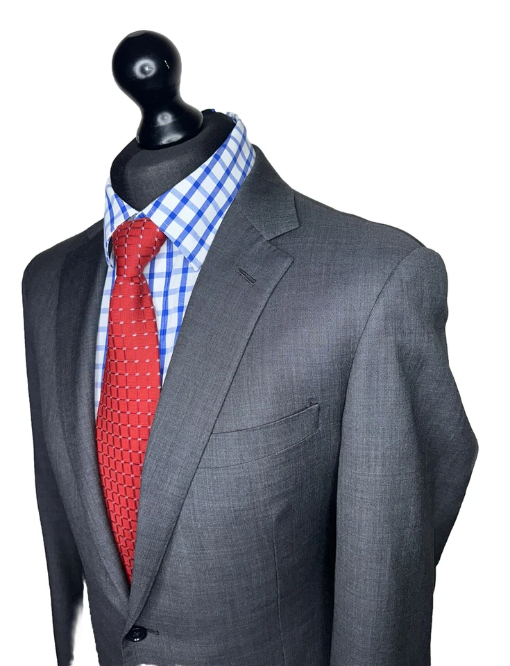 CHAQUETA DE LUJO RALPH LAUREN PÚRPURA LIENZO COMPLETO A MEDIDA A MANO AJUSTE PERSONALIZADO: 40R Foto 4 de 4