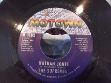 THE SUPREMES ON MOTOWN RECORDS NATHAN JONES / HAPPY IS A BUMPY ROAD