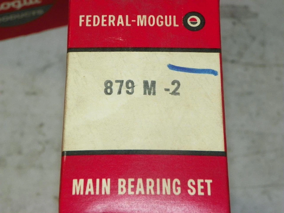 Juego de cojinetes principales del cigüeñal Federal Mogul 879m-2 Buick 40 50 60 V8 1953-1956 Foto 2 de 2