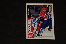HOF DINO CICCARELLI 1996-97 UD COLLECTOR'S CHOICE SIGNED AUTOGRAPHED CARD #88