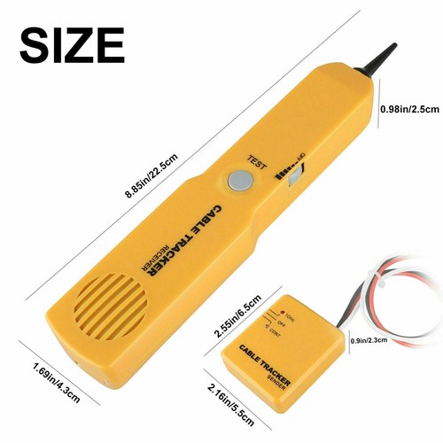 Buscador de líneas Wire Tracker Network RJ11 Cable Tracker Probador Transmisor + Bolsa de herramientas - Imagen 10 de 11