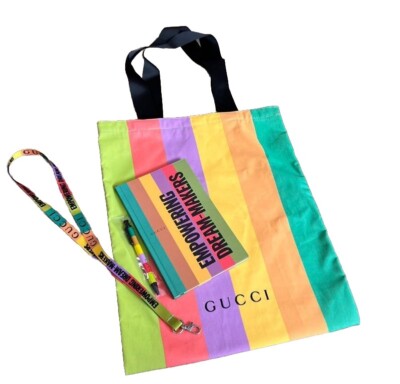 GUCCI EMPOWERING DREAM-MAKERS Notebook + Ballpoint Pen + Strap +