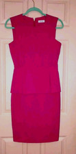 Calvin Klein Pink Size 4 Polyester - Rayon Short Sleeve Dress