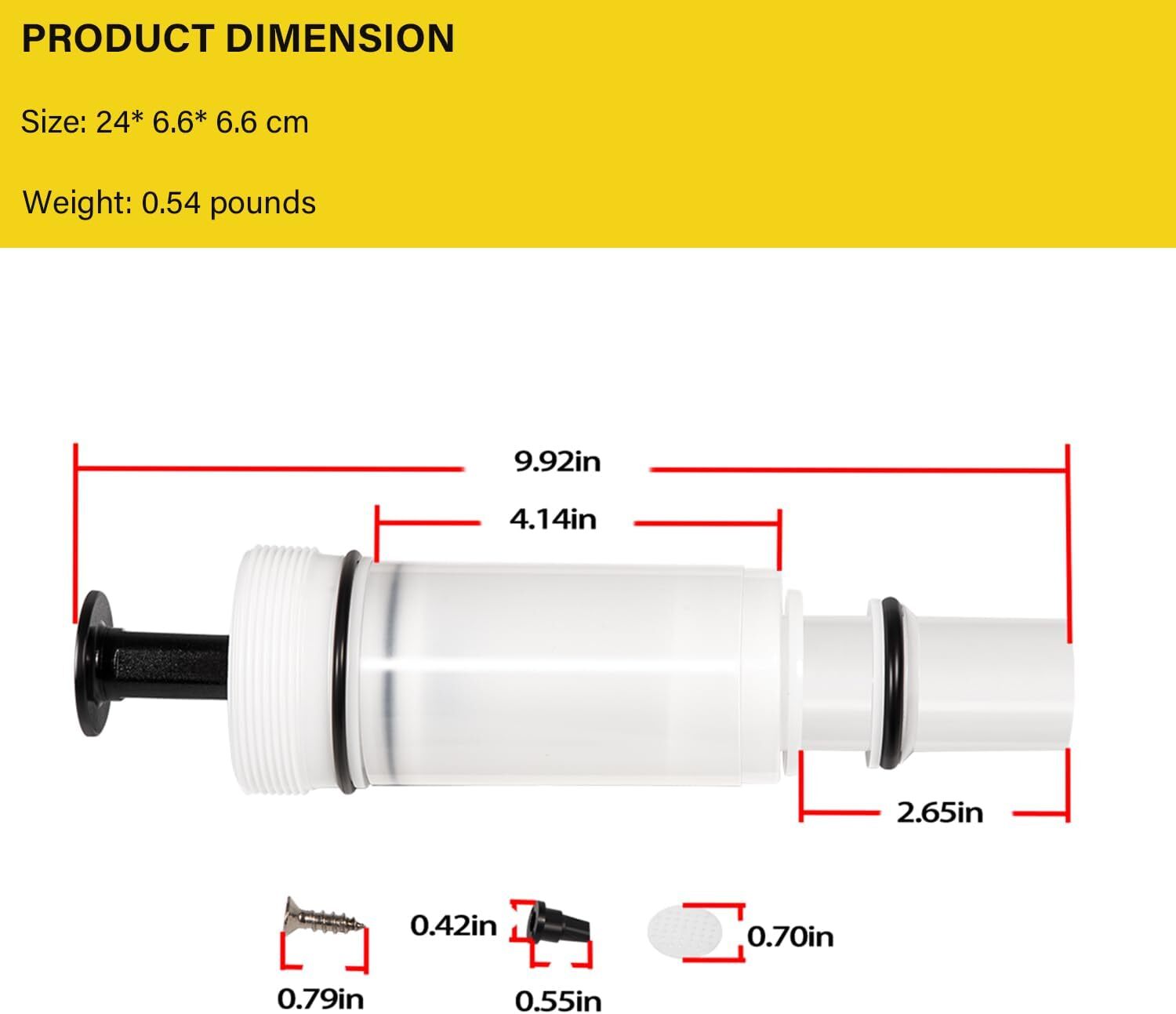 For Flushmate C-100500-K Cartridge Toilet Piston Parts 500, 501, 501A, 501B, 503