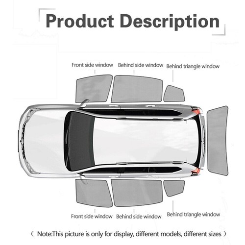 Window Sun Shade Visor Magnetic Reversible Shield Curtain For Mazda CX-3 2014-22 - Picture 13 of 15