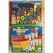Kindergarten Learning Library 3 in 1 plus Magnetic Chalkboard Melissa &Doug