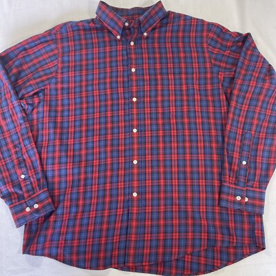 ARROW REGULAR FIT 17-17 1/2 XL 36/37 PLAID BUTTON DOWN CASUAL SHIRT MEN