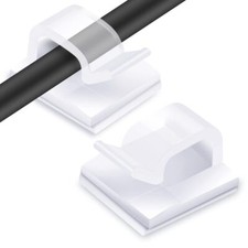 60pcs Cable Clips Outdoor Wire Clips Adhesive Cable Hooks Cord Organizer Holder