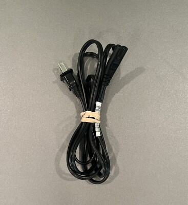 HP Printer AC I-SHENG IS-033C E55943 7A 125V 2-PRONG POWER CORD BLACK 6FT 8600