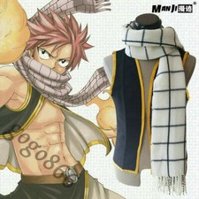 Fairy Tail Anime Neck Scarf Scarves Gift Natsu Warmth Neckerchief Plush Scarf