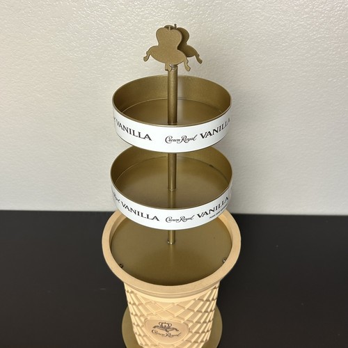 Rare Crown Royal Vanilla Whiskey Ice Cream Cone Store Display For Mini Shots 23” - Picture 6 of 22