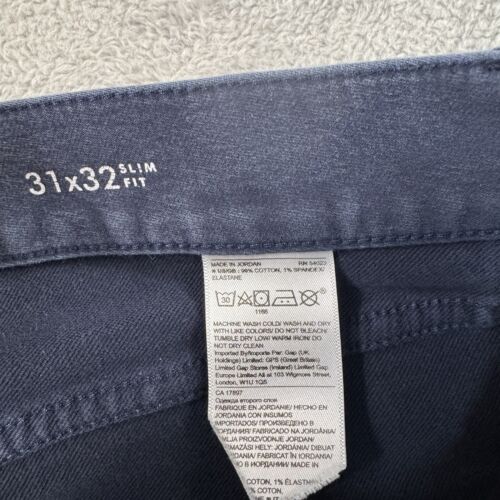 Banana Republic Traveler Jeans Mens 31x30 Blue Slim Fit Stretch Denim Pants - Picture 7 of 11