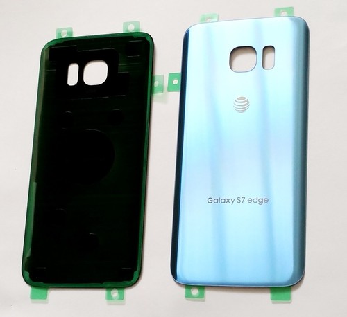 Original OEM Back cover Glass For Samsung Galaxy S7 Edge AT&T G935A~ BLUE ~ US - 第 2/2 張圖片